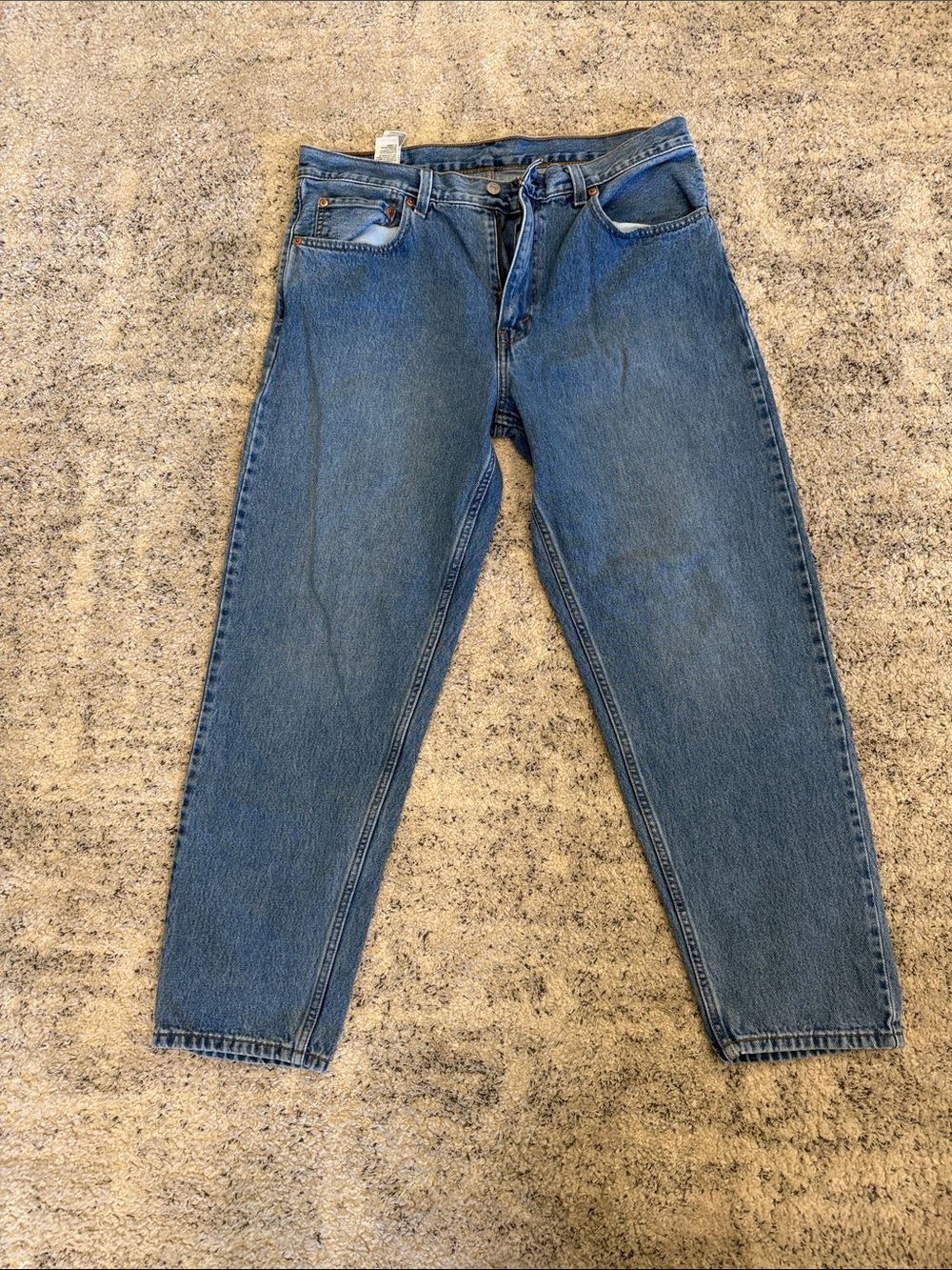 Levi and Strauss men’s blue jeans